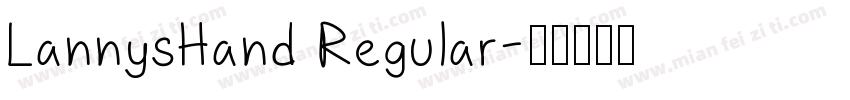 LannysHand Regular字体转换